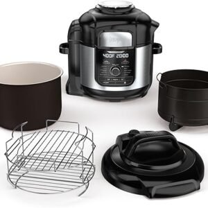 Ninja FD401 LP3 Foodi 12-in-1 Deluxe XL 8 qt. Pressure Cooker & Air Fryer that Steams, Slow Cooks, Sears, Sautés, Dehydrates & More, with 5 qt....
