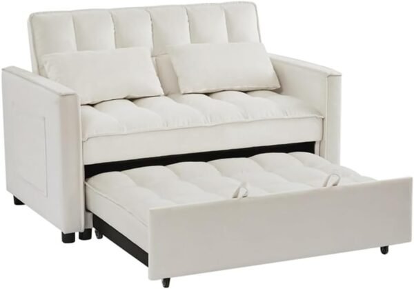 Velvet Sofa Bed Soft and Comfortable Easy to Assemble for Indoor Living Room Furniture