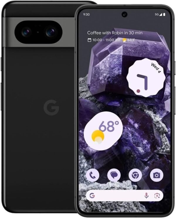 Google Pixel 8 5G,US Version, 256 GB Obsidian - Unlocked (Renewed)