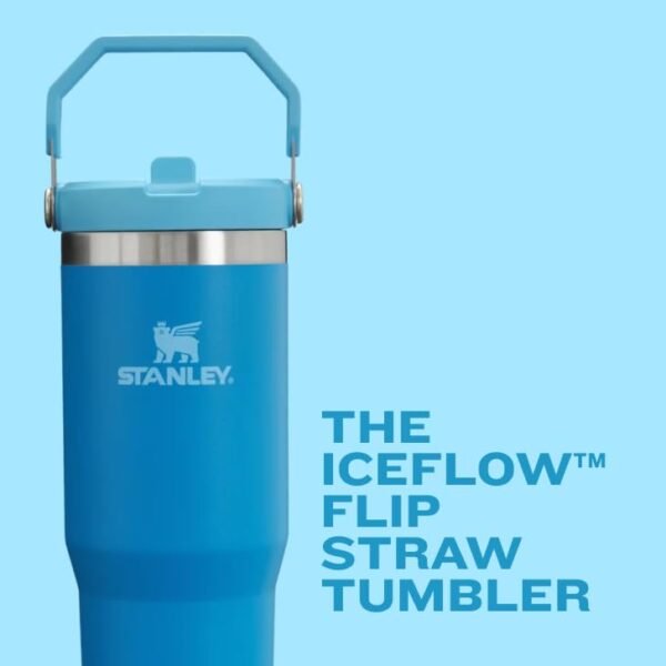 Stanley IceFlow Stainless Steel Tumbler with Straw - Vacuum Insulated Water Bottle for Home, Office or Car Reusable Cup with Straw Leak Resistant... - Image 4
